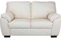 Collection Milano Regular Leather Sofa - Ivory
